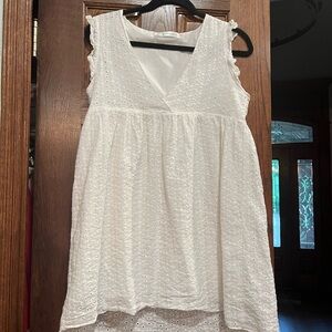 Beachsissi White Sleeveless Dress